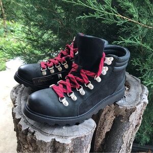 Sorel Ainsley Conquest Black Hiking Boots - Waterproof Suede Leather